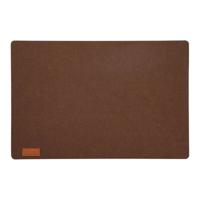 Placemats/onderleggers voor op tafel - bruin - 30 x 45 cm - met ronde hoeken