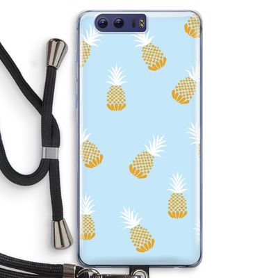 Ananasjes: Honor 9 Transparant Hoesje met koord