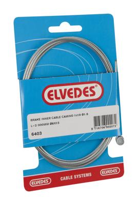 Elvedes achterrem binnenkabel honda camino 2000mm verzinkt t-nippel (op kaart)