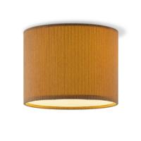 Corduroy Plafondlamp - Cilinder - Karamel - Scandinavische stijl - ø22 x 17 cm - E27 Fitting - Geschikt voor Woonkamers en slaapkamers