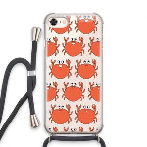 Krab: iPhone 7 Transparant Hoesje met koord