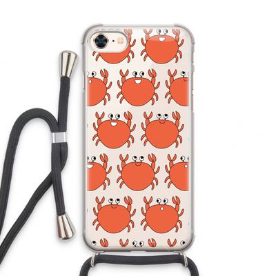 Krab: iPhone 7 Transparant Hoesje met koord