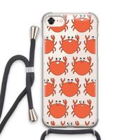 Krab: iPhone 7 Transparant Hoesje met koord