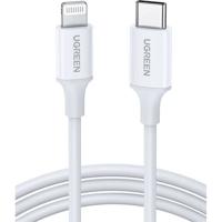 Lightning-kabel - UGREEN - Siliconen - USB-C - 1 m - Wit