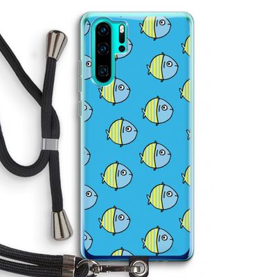 Visjes: Huawei P30 Pro Transparant Hoesje met koord