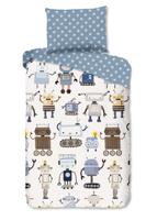 Good Morning Kinderdekbedovertrek "robots" - Multi - (140x200 cm) - Katoen