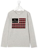 Woolrich Kids t-shirt à logo imprimé - Gris - thumbnail