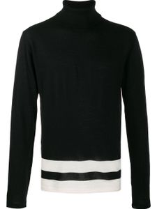 Paura pull à détails rayés - Noir