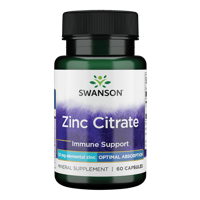 Zinc Citrate (50mg Elemental) | Swanson | 60ct
