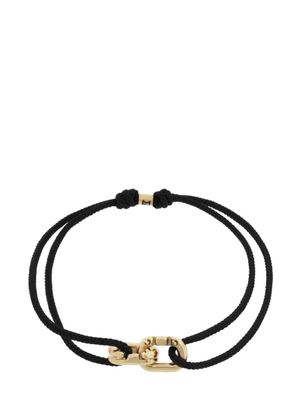 LUIS MORAIS bracelet en cordes à breloque or 14ct - Noir