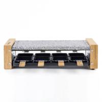 HKOENIG raclette/grillmachine - 8 personen - Houten design - Kookoppervlak 38x19,5 cm - Vermogen 1200W - thumbnail