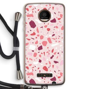 Terrazzo N°15: Motorola Moto Z Force Transparant Hoesje met koord