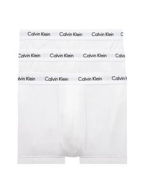 Calvin Klein - 3p Low R Trunk - Cotton Stretch - 100, Maat:S