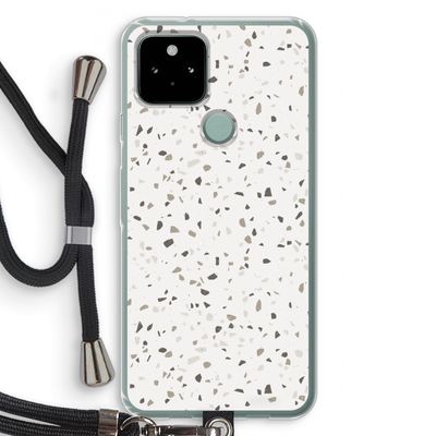 Terrazzo N°14: Pixel 5 Transparant Hoesje met koord