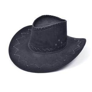 Carnaval verkleed hoed voor een cowboy - zwart - polyester - heren/dames