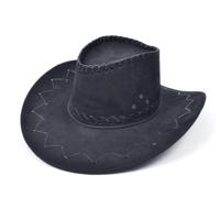 Carnaval verkleed hoed voor een cowboy - zwart - polyester - heren/dames - thumbnail