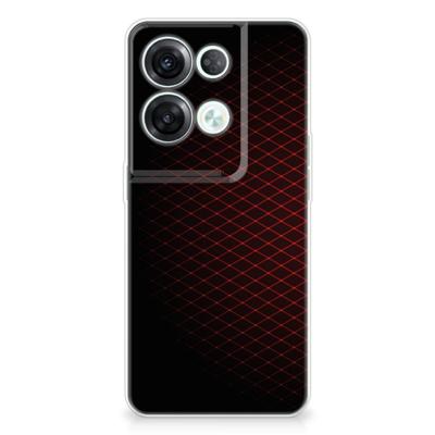 OPPO Reno8 Pro | TPU bumper | Geruit Rood