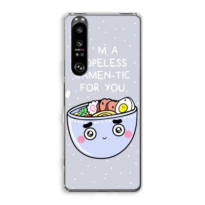 I'm A Hopeless Ramen-Tic For You: Sony Xperia 1 III Transparant Hoesje