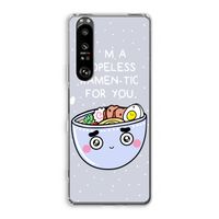 I'm A Hopeless Ramen-Tic For You: Sony Xperia 1 III Transparant Hoesje