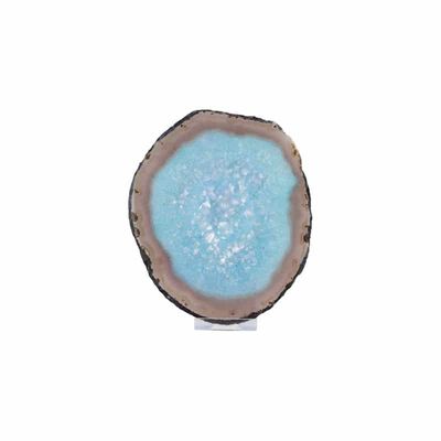 Agaatschijf Blauw (Gekleurd - Model 21)