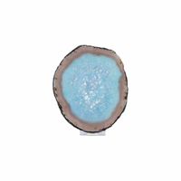 Agaatschijf Blauw (Gekleurd - Model 21)