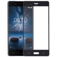 De Lens van het buitenste glas van de voorste scherm voor Nokia 8(Black)