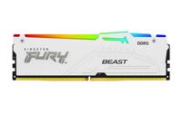 Kingston Technology FURY Beast 32GB 6000MT/s DDR5 CL30 DIMM (Kit van 2) White RGB XMP - thumbnail