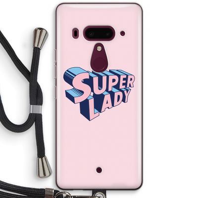 Superlady: HTC U12+ Transparant Hoesje met koord