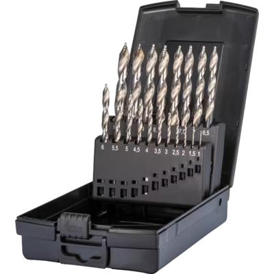 Phantom HSS set spiraalboren DIN 338 Step-point 11.443: 1-10x0.5 mm