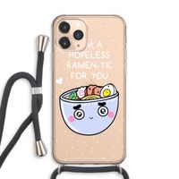 I'm A Hopeless Ramen-Tic For You: iPhone 11 Pro Max Transparant Hoesje met koord