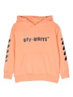 Off-White Kids hoodie en coton à logo imprimé - Orange