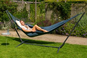 Hangmatset 2 Persoons Easy & Organic Jeans - Brazilië - Blauw - 150 kg - Tropilex
