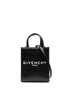 Givenchy mini sac à main à motif monogrammé - Noir