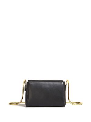 Marni sac porté épaule en cuir - Noir