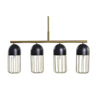 Plafondlamp DKD Home Decor Zwart Gouden 220 V 50 W (60 x 11 x 26 cm)