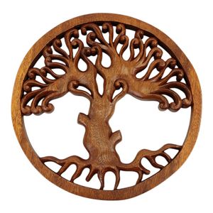 Houten Muurdecoratie Tree of Life (30 x 30 x 2 cm)