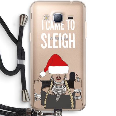 Came To Sleigh: Samsung Galaxy J3 (2016) Transparant Hoesje met koord
