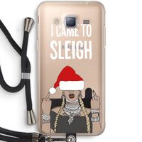 Came To Sleigh: Samsung Galaxy J3 (2016) Transparant Hoesje met koord