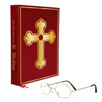 Combi-set Sinterklaas - gouden bril - grote boek - pakjesavond - goedheiligman