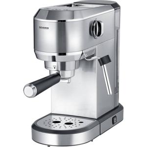 Severin KA 5997 Espressomachine met filterhouder Chroom (geborsteld), Zwart 1350 W Met melkopschuimer
