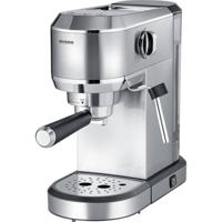 Severin KA 5997 Espressomachine met filterhouder Chroom (geborsteld), Zwart 1350 W Met melkopschuimer