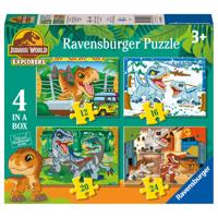 Ravensburger Jurassic World Explorers 4-in-1 puzzelset - 12 + 16 + 20 + 24 stukjes