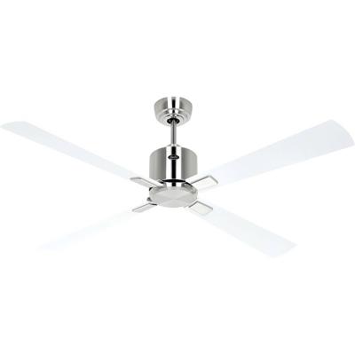 CasaFan ECO NEO III 132 BN-WE/LG WiFi Flügel Weiß/Lichtgrau Plafondventilator Chroom (geborsteld) Met afstandsbediening, Timer, Met wintermodus, Bediening via