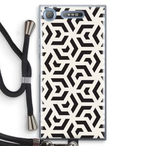 Crazy pattern: Sony Xperia XZ1 Transparant Hoesje met koord
