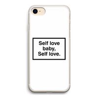 Self love: iPhone 7 Transparant Hoesje