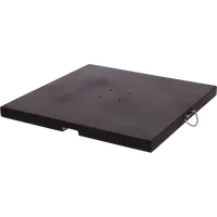 Granietplaat Polish 120kg zwart, afstand gaten diagonaal 16cm - thumbnail