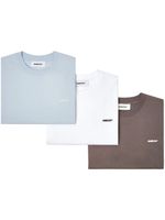 AMBUSH logo-embroidered T-shirt (pack of three) - Bleu