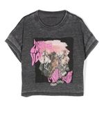 Zadig & Voltaire Kids t-shirt en coton à imprimé graphique - Gris