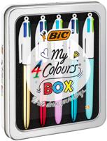 Balpen bic 4kleuren my bic in blik m assorti | 20 stuks