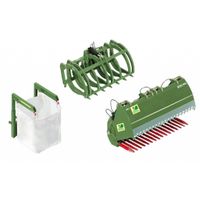 Wiking Accessoireset voorlader - set B JD groen 1:32